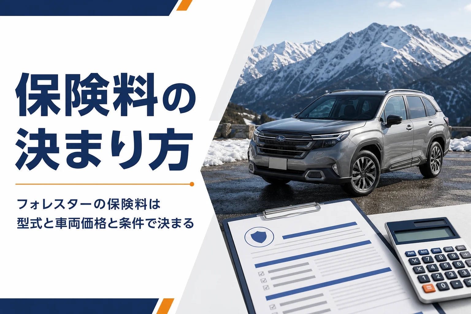 フォレスターの任意保険料の目安と下げ方を解説する記事のアイキャッチ