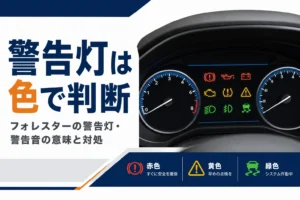 フォレスターの警告灯の意味と対処を解説する記事のアイキャッチ