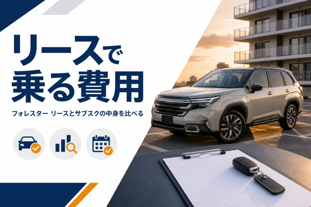 リース契約でフォレスターに乗るイメージ