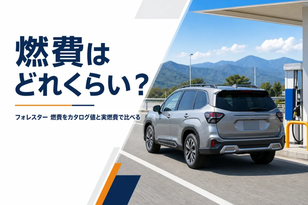 サービスエリアから出発するフォレスターのイメージ