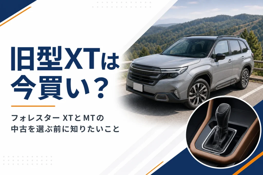 SJ型とSH型のフォレスターXTを中古で選ぶ記事のアイキャッチ